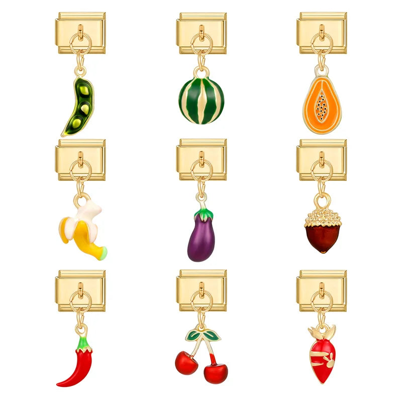 Colección frutas oro